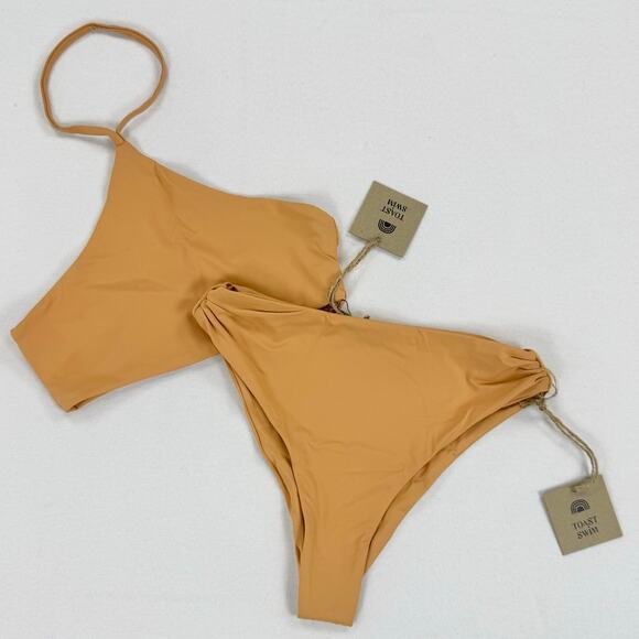 Free People x Toast Swim Women's Apex Bikini Signature Cinch Bottom Set XS - Picture 1 of 16